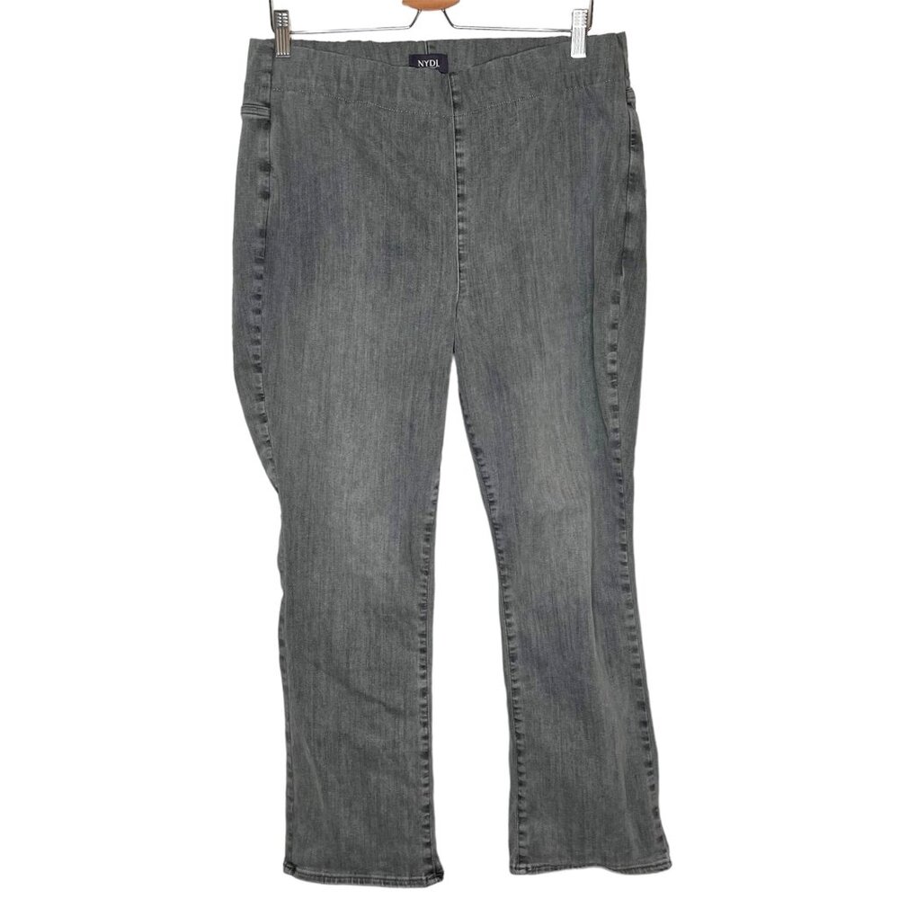 NYDJ women’s 1X gray plus size pull on high waisted bootcut Jegging jeans